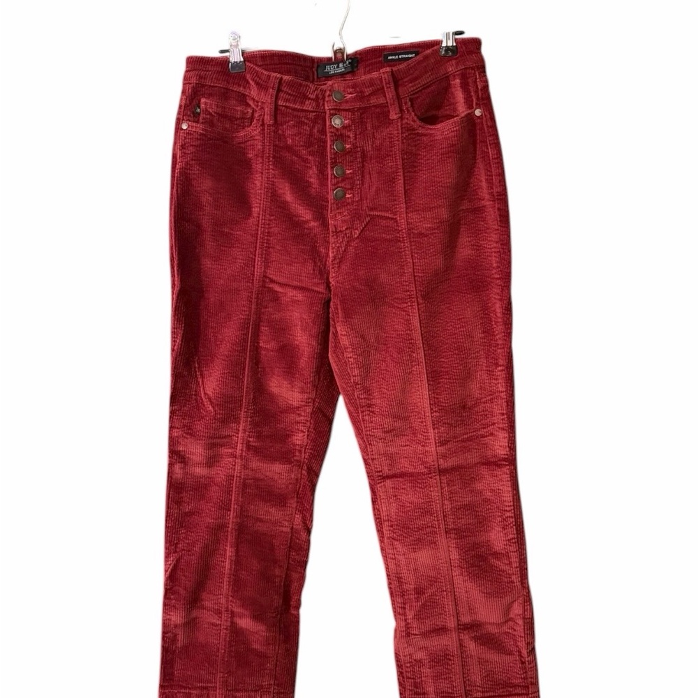 Judy Blue Ankle Straight Corduroy Pants